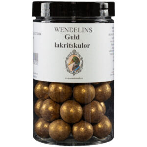 Koppar Lakritskulor doppade i vit choklad