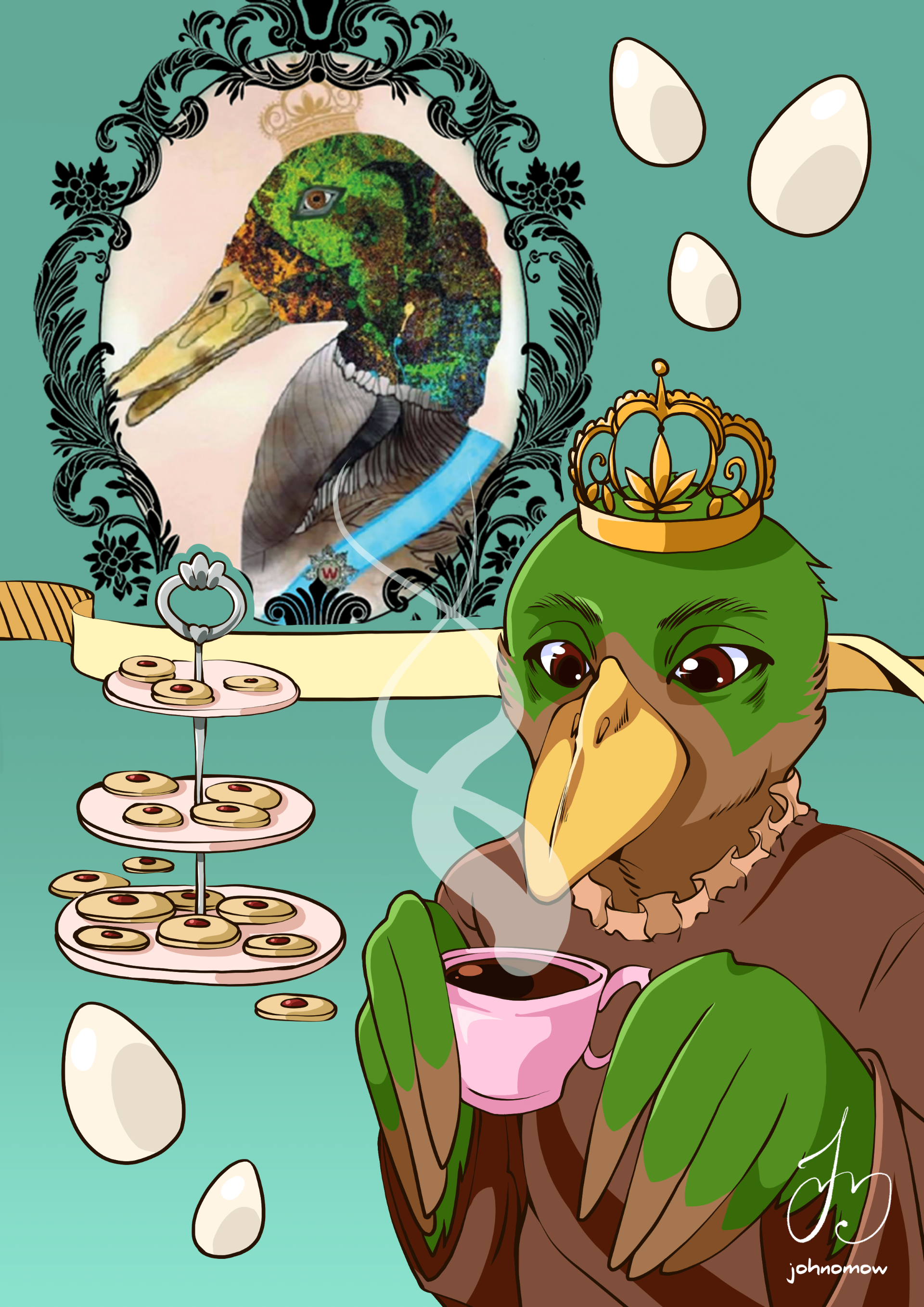 Vill du ha en perfekt afternoon tea? Wendelins kaffe i konst av johnomow comics
